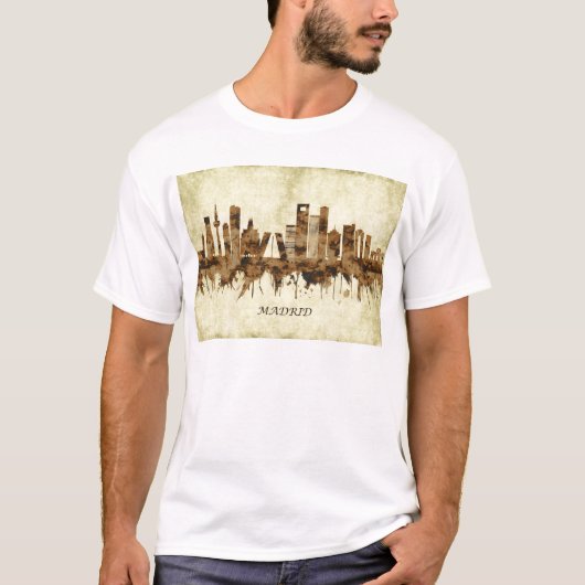 Madrid Spanien Stadtbild T-Shirt (Vorderseite)