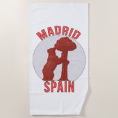 Madrid Spanien Strandtuch (Vorderseite)