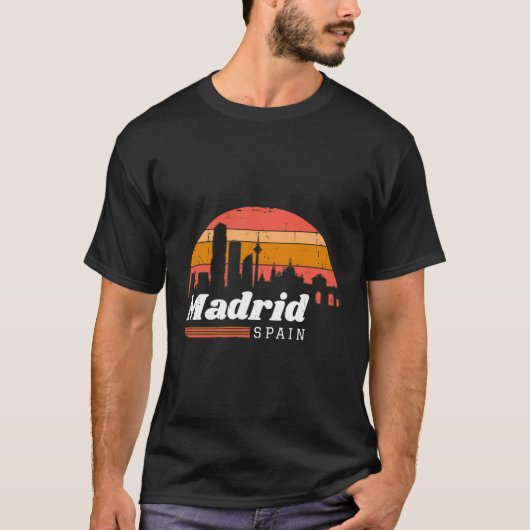 Madrid Spanien Urlaub T-Shirt (Vorderseite)