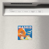 Madrid Spanien Vintage Reise Magnet (In Situ (Geschirrspüler))