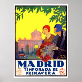 Madrid Spanien Vintage Reise Poster (Vorne)
