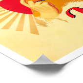 Madrid Spanien Vintage Reise Poster (Ecke)