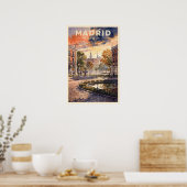 Madrid Spanien Vintage Reise Poster (Küche)