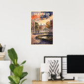Madrid Spanien Vintage Reise Poster (Heimbüro)