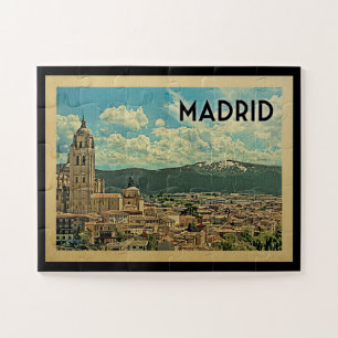 Madrid Spanien Vintage Reisen Puzzle