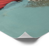 Madrid, Spanien Vintage Travel Poster (Ecke)