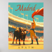 Madrid, Spanien - Vintager Charme Poster (Vorne)