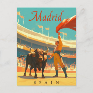 Madrid, Spanien - Vintager Charme Postkarte