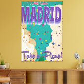 Madrid, Spanien Vintages Ferienplakat Leinwanddruck (Insitu (Wohnzimmer))