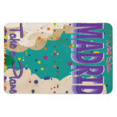 Madrid, Spanien Vintages Ferienplakat Magnet (Horizontal)