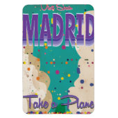 Madrid, Spanien Vintages Ferienplakat Magnet (Vertikal)