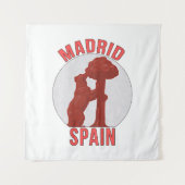 Madrid Spanien Wandteppich (Vorderseite)