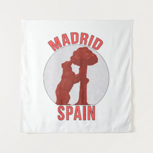 Madrid Spanien Wandteppich