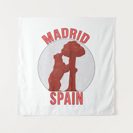 Madrid Spanien Wandteppich (Vorderseite)
