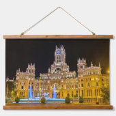 Madrid - Spanien Wandteppich Mit Holzrahmen (Vorne)