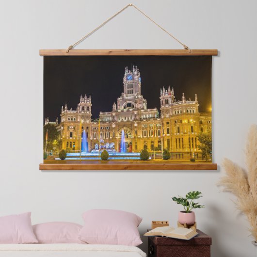 Madrid - Spanien Wandteppich Mit Holzrahmen (Schlafzimmer)