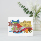 Madrid Spanien Weltberühmte Stadt Postkarte (Stehend Vorderseite)