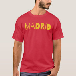 Madrid spanische Stadt Typografie Logodesign. T-Shirt