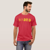 Madrid Spanish city typography logo design. T-Shirt (Vorne ganz)