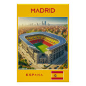 Madrid Stadium - Spain - Ecological Design Poster (Vorderseite)
