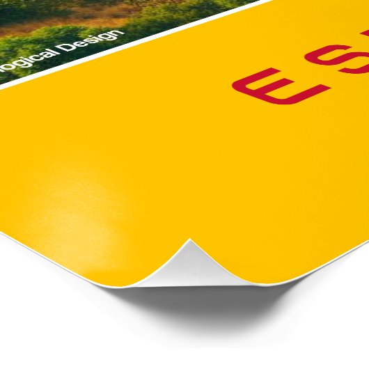 Madrid Stadium - Spain - Ecological Design Poster (Ecke)