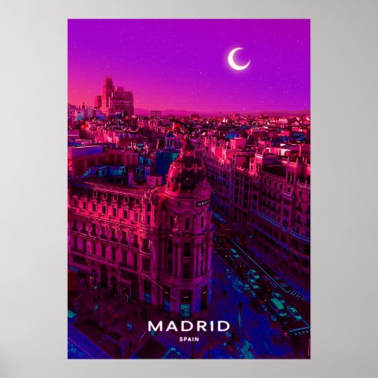 Madrid Stadt Poster (Vorne)