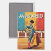 Madrid Stierkämpfer Spanien Reise Magnet (Vorderseite/Rückseite)