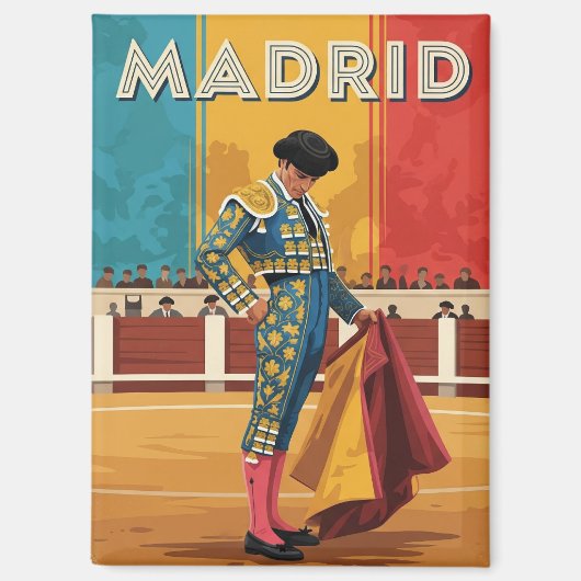 Madrid Stierkämpfer Spanien Reise Magnet (Vorderseite)