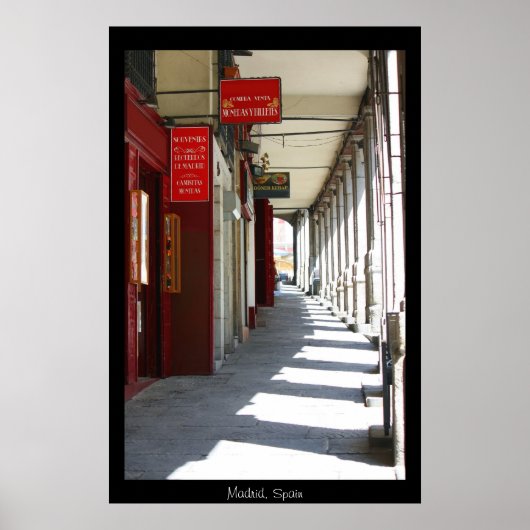Madrid Street Print Poster (Vorne)