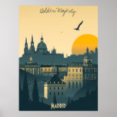 Madrid Sunrise - Royal City Silhouetten Poster (Vorne)