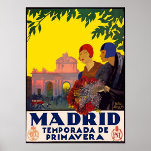 Madrid Temporada de Primavera - Vintage Poster