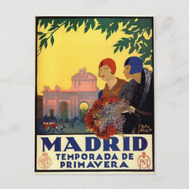 Madrid Temporada de Primavera - Vintages Art-Poste Postkarte