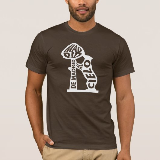 Madrid to Heaven Typographic - Bear and Tree T-Shirt (Vorderseite)