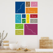 Madrid - Transitpaletten Poster (Küche)
