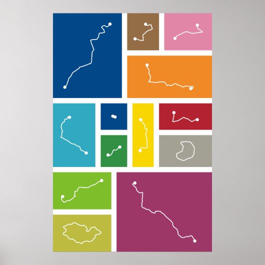 Madrid - Transitpaletten Poster (Vorne)