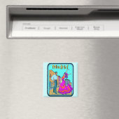 Madrid Travel Poster Magnet (In Situ (Geschirrspüler))