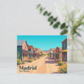 Madrid USA Postkarte (Stehend Vorderseite)