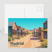 Madrid USA Postkarte (Vorne/Hinten)