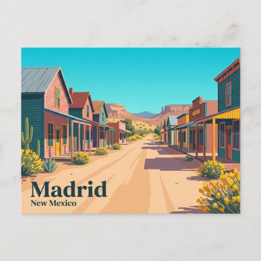 Madrid USA Postkarte (Vorderseite)