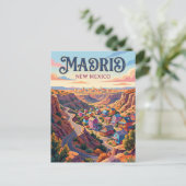 Madrid USA Postkarte (Stehend Vorderseite)