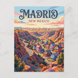 Madrid USA Postkarte