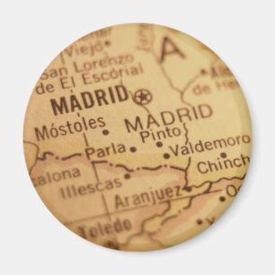 Madrid Vintag Map Magnet