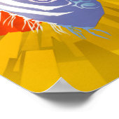 Madrid Vintage Reiseplakat. Poster (Ecke)