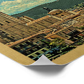 Madrid Vintage Travel Poster (Ecke)