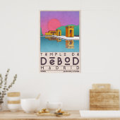 Madrid Wahrzeichen Kunstprint Templo De Debod Poster (Küche)