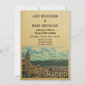 Madrid Wedding Einladung Spanien (Vorderseite)