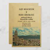 Madrid Wedding Einladung Spanien (Vorne/Hinten)
