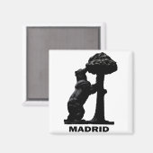 Madrider Bär und Madrono Tree Magnet (Vorderseite/Rückseite)