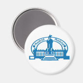 Madrider Briefmarke Magnet (Vorderseite/Rückseite)