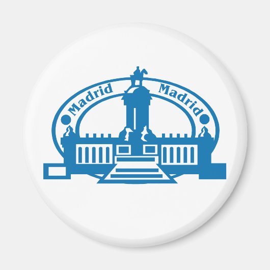 Madrider Briefmarke Magnet (Vorne)
